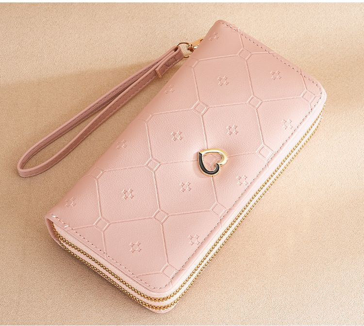 Damen Handtasche Umhängetasche Geldbörse Mädchen Lange Doppelreißverschluss Geldbörse Mode Große Kapazität Handtasche Frauen_voghion.com