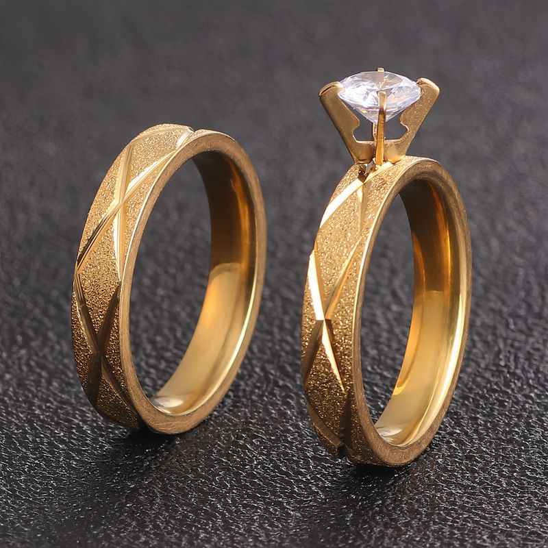 Anello da uomo in acciaio al titanio con diamanti, in oro opaco e zircone inossidabile, gioiello da donna_voghion.com