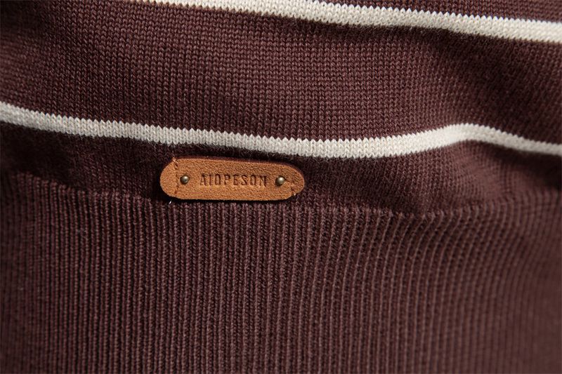 Men's Clothing New Striped Color Matching Long Sleeved Men's Knitted Sweater Fashionable Round Neck Men's Casual Sweater_voghion.com