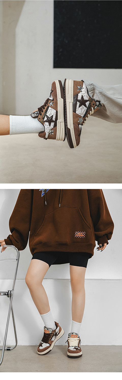 Neue Nischen-Skate-Schuhe für Liebhaber von Star-Schuhen, lässige japanische Schnür-All-Match-Schuhe, Flut_voghion.com