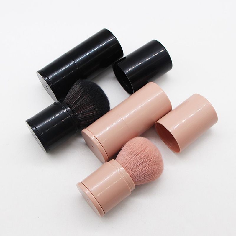 Retractable Makeup Brush One Large Powder Blush Brush With Lid Full Set Of Beauty Tools Convenient_voghion.com