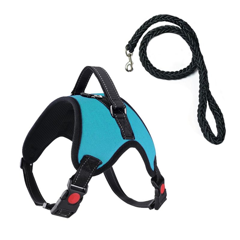 Arnês de sela de osso médio e grande, coleira ajustável para cães, suprimentos para animais de estimação_voghion.com
