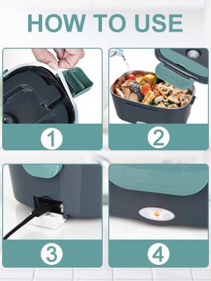 3-in-1 Food Warmer - 12V/24V/110V Portable_voghion.com
