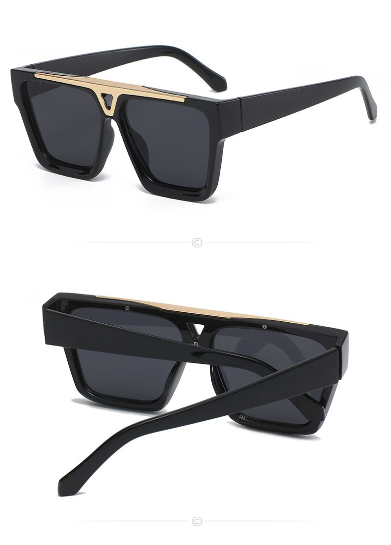 Occhiali da sole quadrati con montatura grande per uomo e donna - Protezione UV400 (eleganti, leggeri e resistenti)_voghion.com