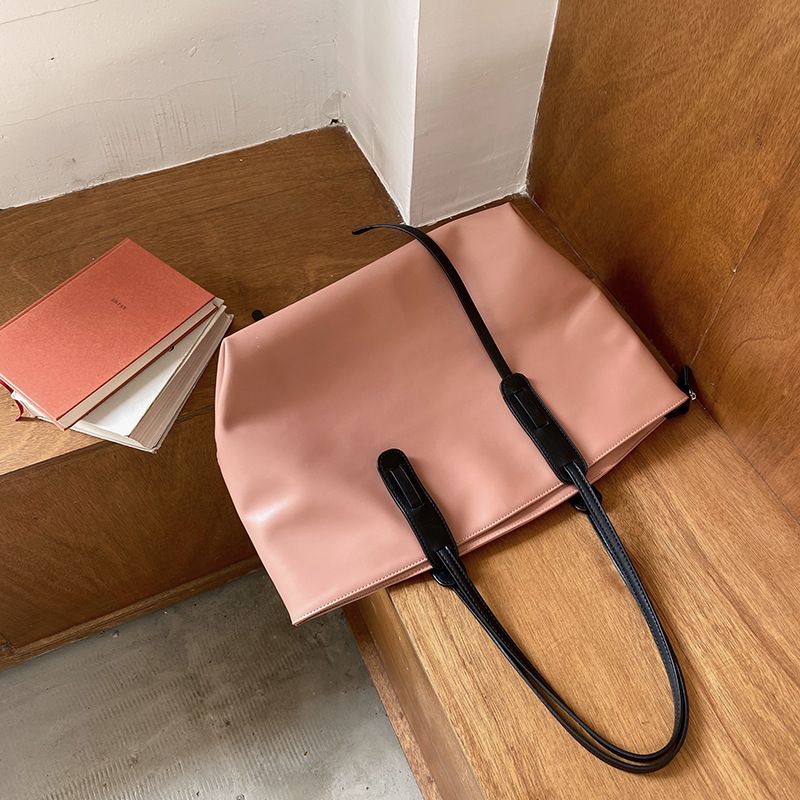 Neue Koreanische version PU leder wasserdicht weiche oberfläche einfache tote casual große kapazität einzelnen schulter tasche,_voghion.com