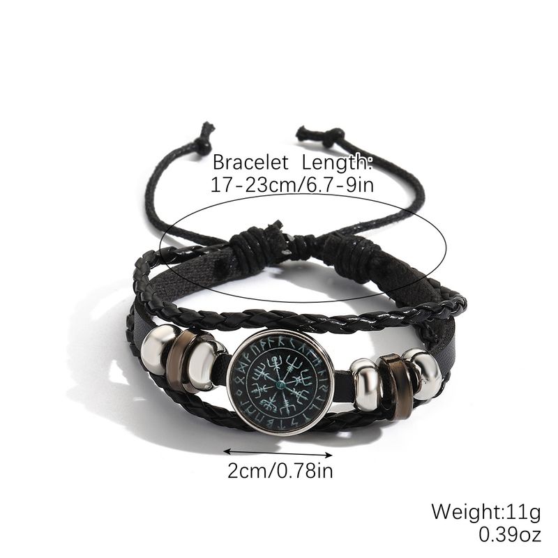 Bracciale da uomo in pelle in stile etnico, molto venduto_voghion.com