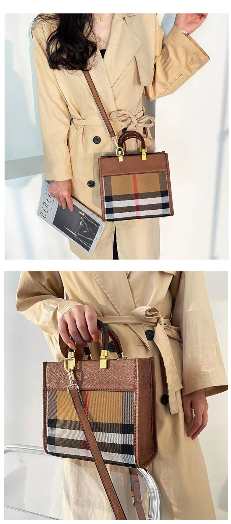2023 New Handbag High-end Leather Fashion Women's Bag Simple All-match Shoulder Messenger Bag Factory Direct Sale_voghion.com