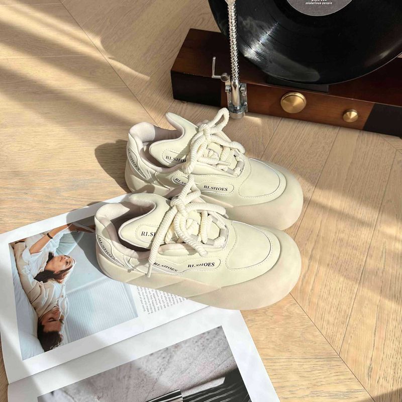 Oreilles de lapin pour femmes, automne et hiver, pain à semelles épaisses, chaussures décontractées, Instagram, laid, mignon, à la mode,_voghion.com