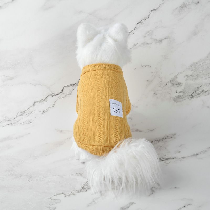 Pull en laine tricoté pour animaux de compagnie, style automne-hiver, pour chats et chiens_voghion.com