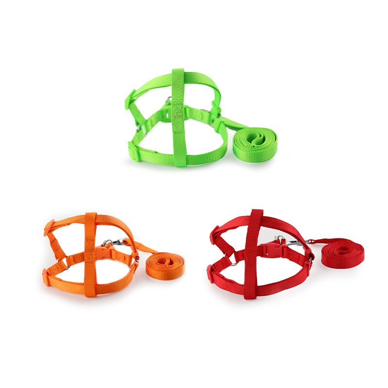Pet 12 Colors Available Solid Color Strap Plain Dog Supplies Chest Harness_voghion.com