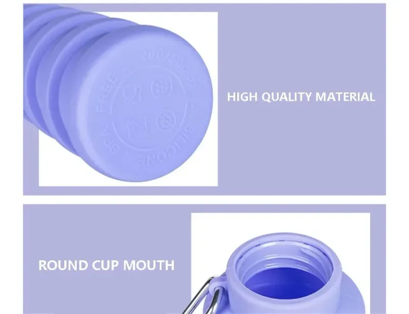 Bouteille pliable peu encombrante - Outils de voyage en silicone_voghion.com