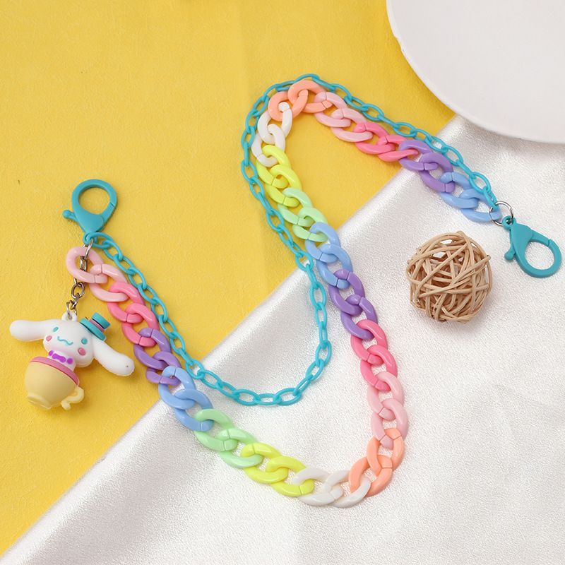 Ins Internet Celebrity Same Style Waist Chain, Colorful Resin Hanging Decoration, Trendy Soft Ceramic Pendant Accessory_voghion.com