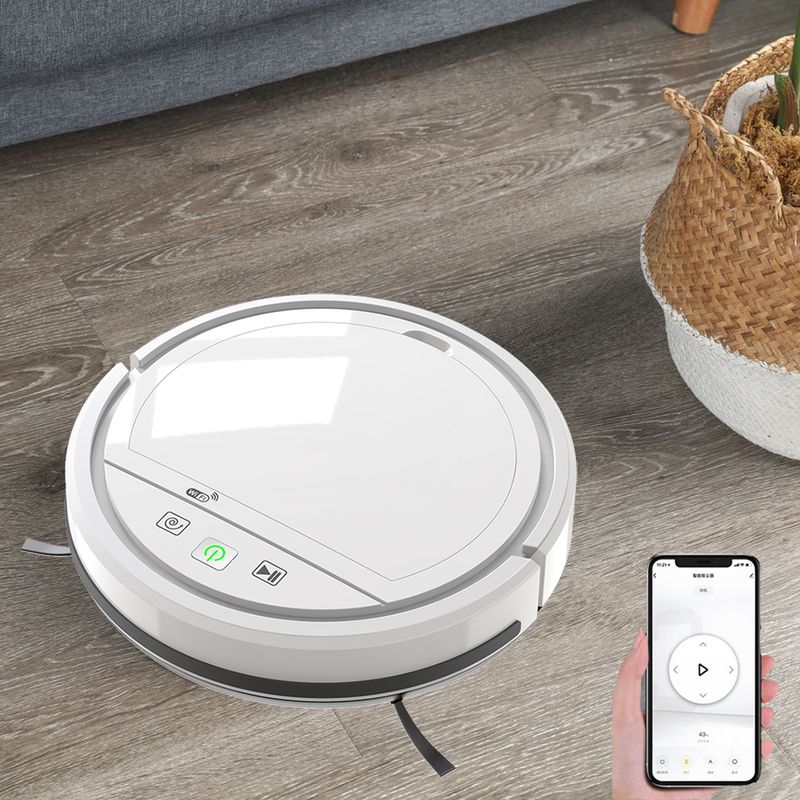 Za Tuya App Control Robot Sesalnik WIFI Pametno čiščenje Pometač Načrtovanje poti Sesalnik Podpora Alexa Google aspirator_voghion.com