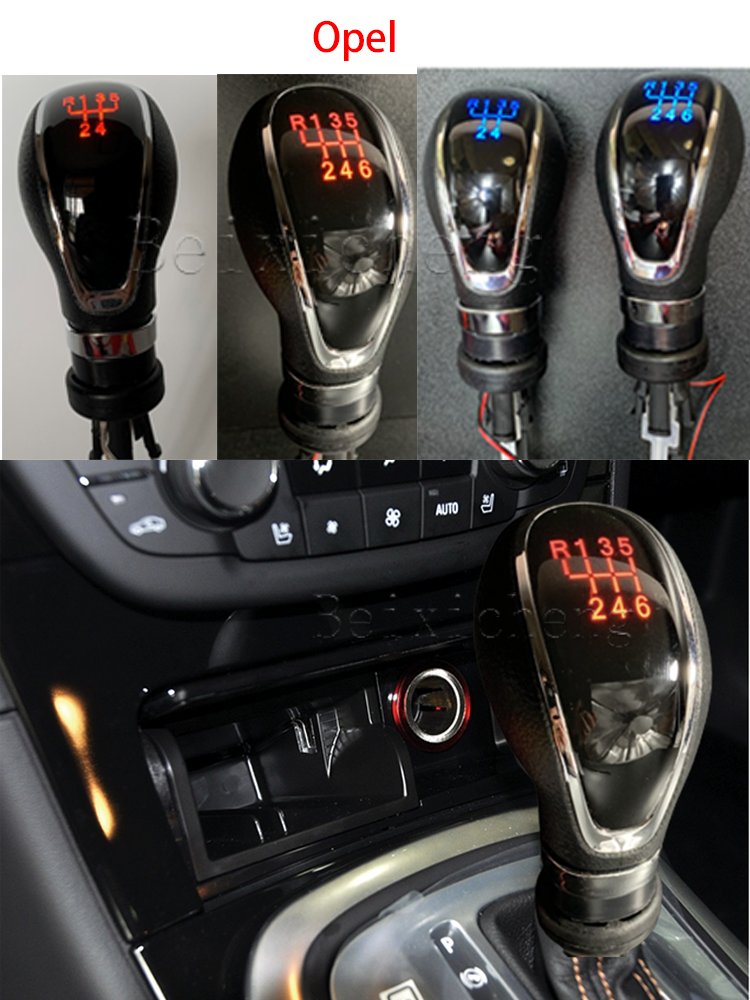 Leva del cambio manuale con luce posteriore per Buick Ee GT/XT 2009-2014 Pomello del cambio a LED_voghion.com