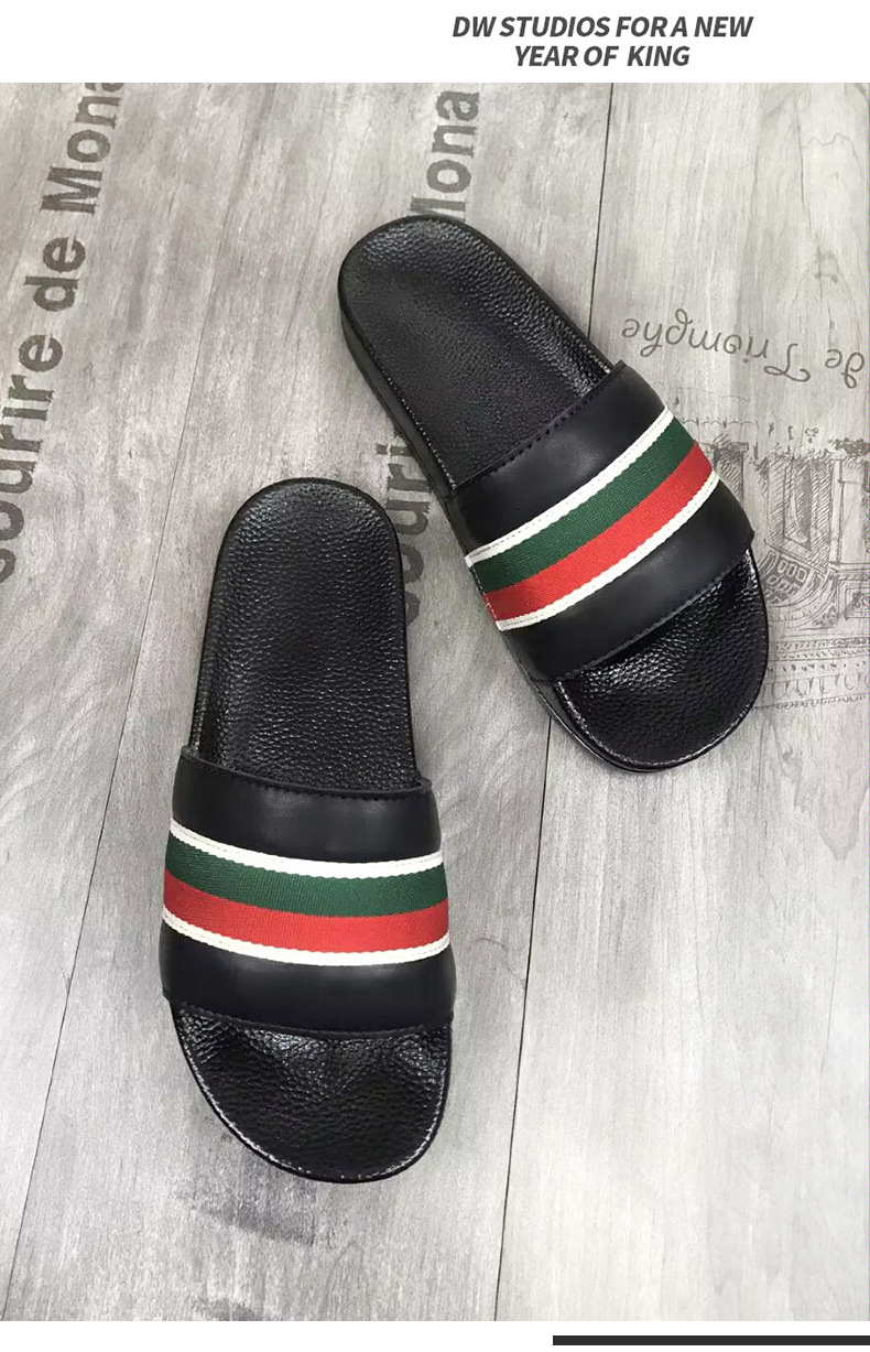 Factory Wholesale Men's Summer Outdoor Wear Trendy Brand Personality Outdoor net red super fire non-slip wear-resistant going out word sandals_voghion.com