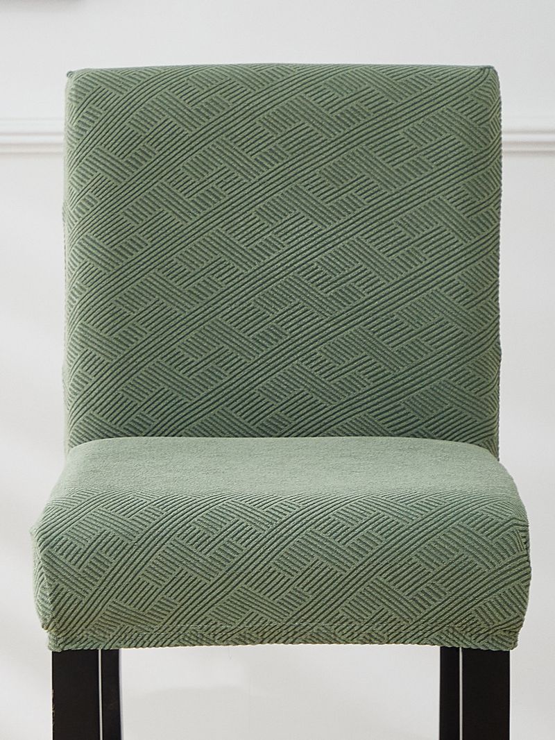 Coprisgabelli da bar geometrici nordici – Coprisgabelli elastici in poliestere per sedie da bancone e da ufficio (design a Z, antipolvere e traspiranti)_voghion.com