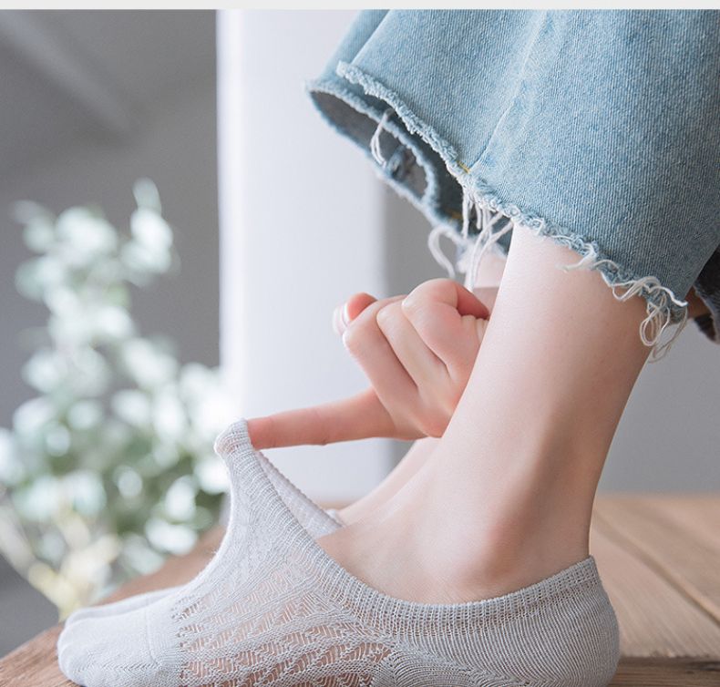 5 paia di calzini invisibili da barca da donna, estivi, in silicone, antiscivolo, alla caviglia, traspiranti_voghion.com