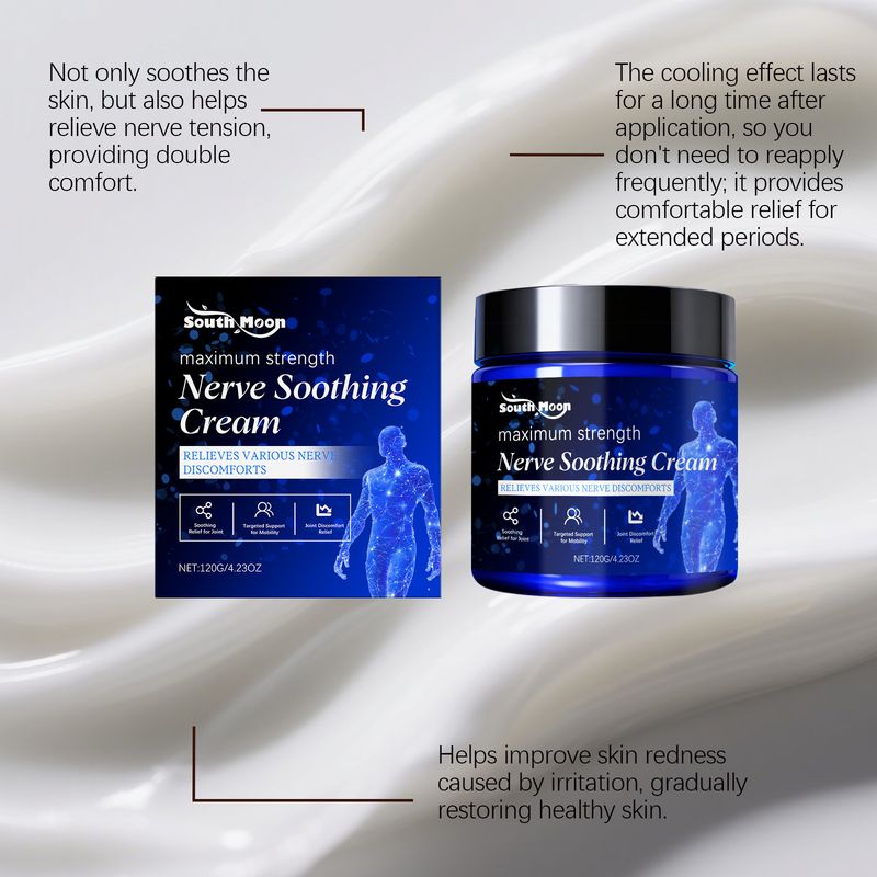 SOUTH MOON Crema Nutriente Delicata per la Cura Quotidiana di Colonna Vertebrale Lombare e Ginocchia_voghion.com