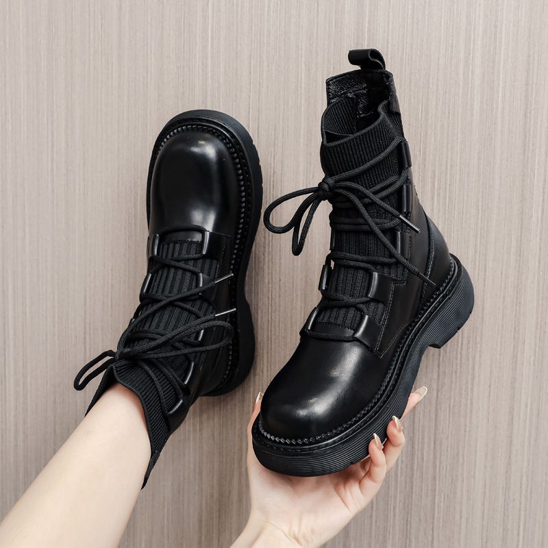 Martin 2024 Kurze Ins Dicke Sohle Einzelne Stiefel Schuhe Für Frauen Mit Echtem Fleece Futter Neue Herbst Winter Stil_voghion.com