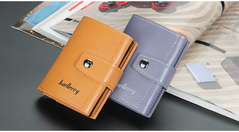 Baellerry Nowa torba męska RFID Aluminiowe pudełko Bullet Card Wielopozycyjna antymagnetyczna klamra z klipsem_voghion.com