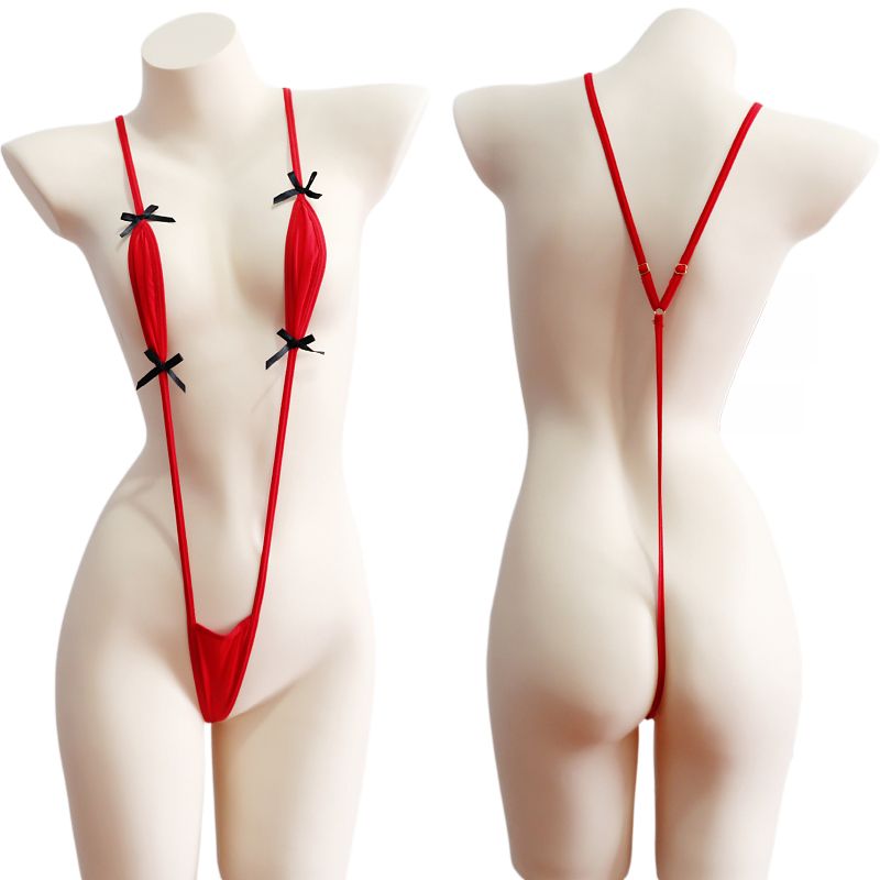 Japanesche Stil Sukumizu Eendeel Bikini Dräi-Punkt-Enk Badekostüm Bett Witzeg Sexy Intimkostüm Ausgesat SM_voghion.com
