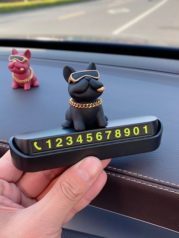 Creative Temporary Parking Plate, High-end Female Mounted Mobile Phone Number Holder, Car Transfer Card_voghion.com