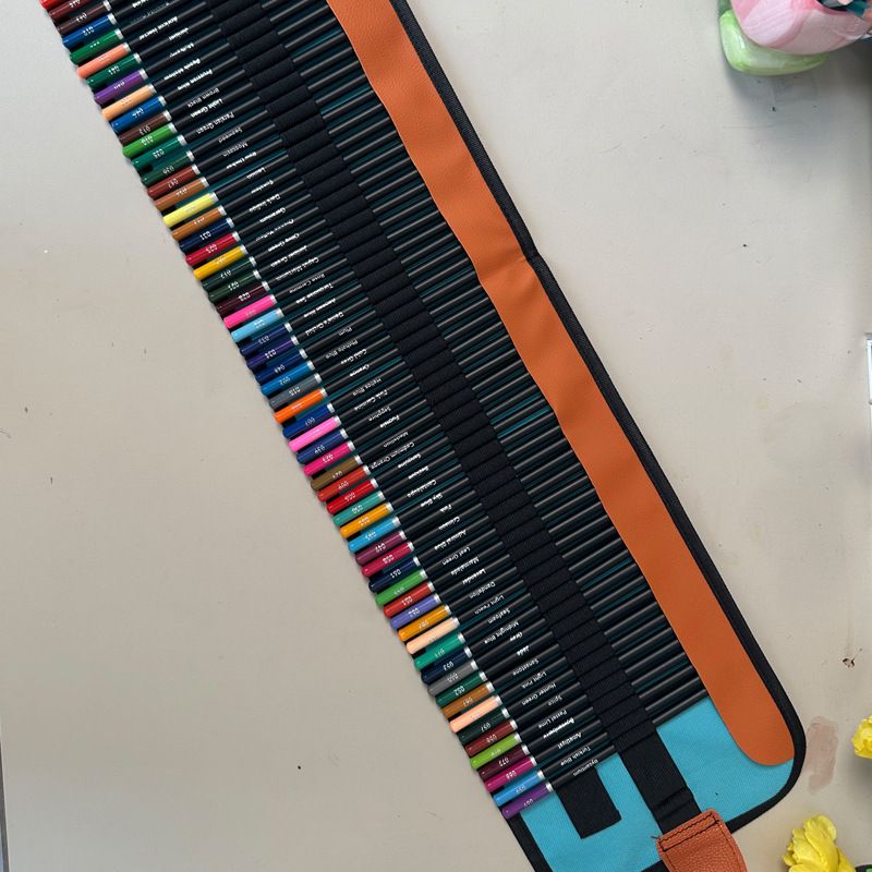 Professional 72/50/36-Color Oil-Based Colored Pencils Set With Blue Pencil Wrap - Premium Art Supplies For Students & Artists_voghion.com