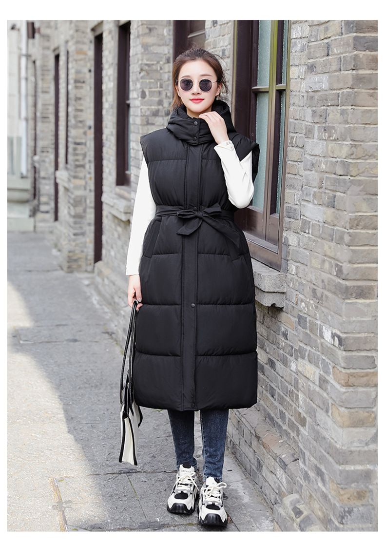 Giacca senza maniche larga e spessa alla moda da donna_voghion.com