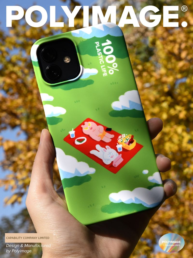 Unbeatable Quality Polyimage Original Illustration Picnic Mobile Phone For IPhone Bright Film Shell 14pro Half Pack_voghion.com