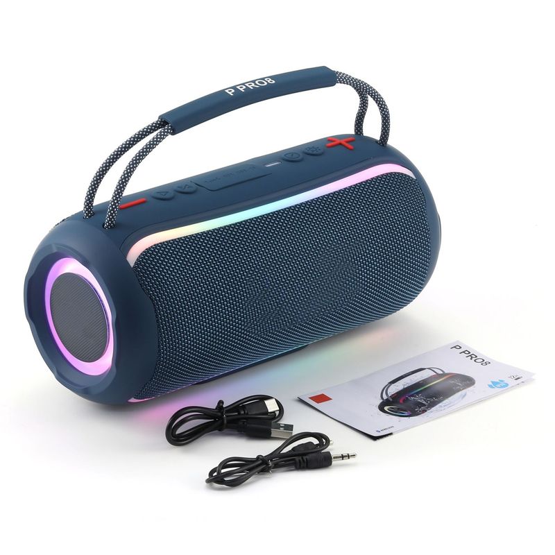 P PRO8 Bluetooth speaker BOOMBOX handheld 20W high-power RGB outdoor subwoofer_voghion.com
