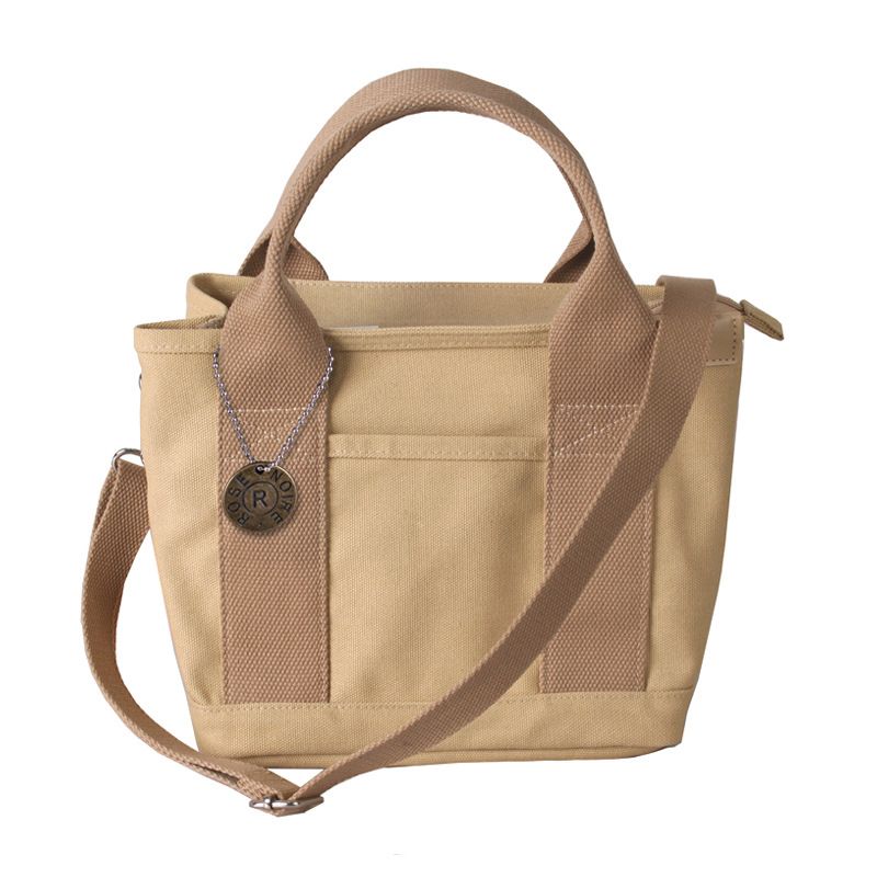 Zipper Shoulder Japanese Rakuten High-end Lunch Handheld 16 An Layer Canvas Women's Bag_voghion.com