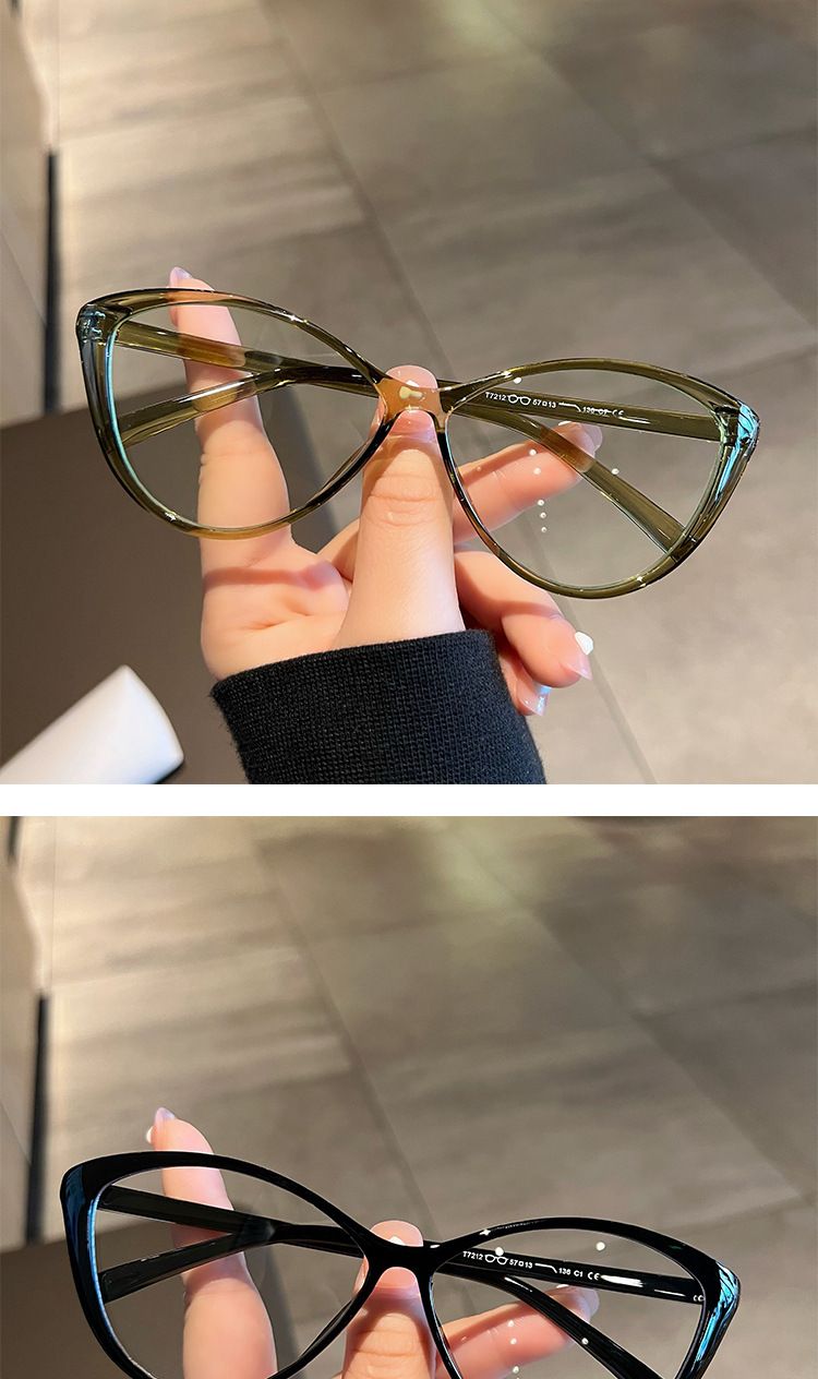 Occhiali da vista trasparenti per miopia da donna, occhiali da vista ad alta definizione, nuovi occhiali da vista vintage alla moda, grandi dimensioni da -0,5 a -4,0_voghion.com