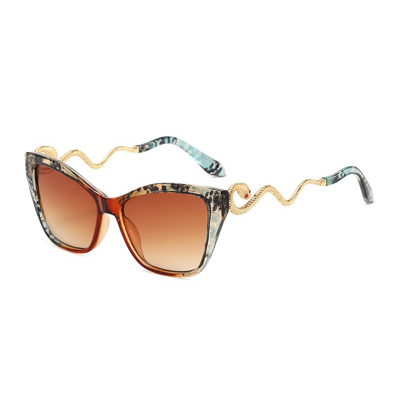 New Trade Design Snake Arm Metal Cat Eye Party Sunglasses_voghion.com