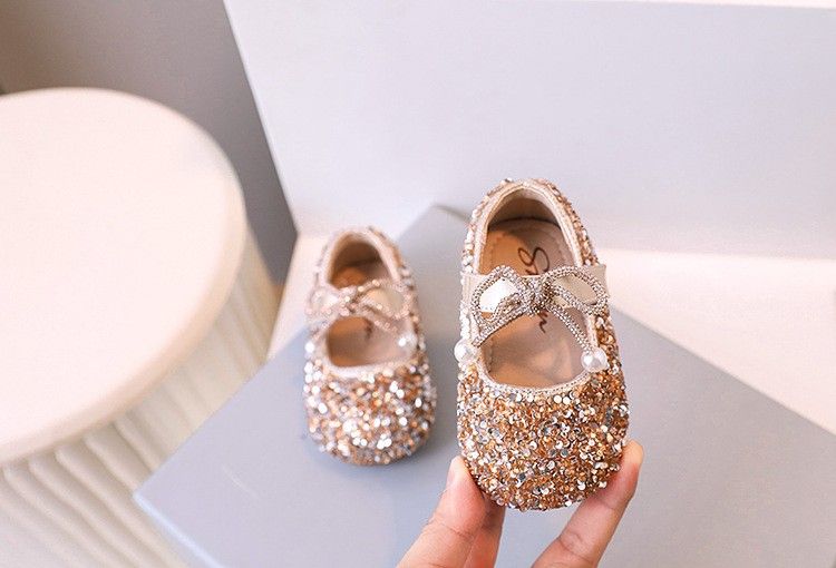 Mädchen Babyschuhe Frühling und Herbst Neue kleine Mädchen Strass Prinzessin Schuhe Kinder einzelne Schuhe Kinder Säugling weiche Sohle Kleinkind Schuhe_voghion.com