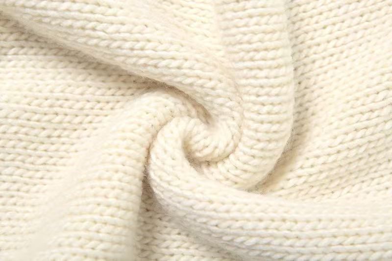 Elegantes, figurbetontes Strickkleid mit rückenfreiem Design und Fransendetails – hohe Taille, Neckholder, sexy Passform für Damen (Beige, Schwarz, Weiß, Rosa)_voghion.com
