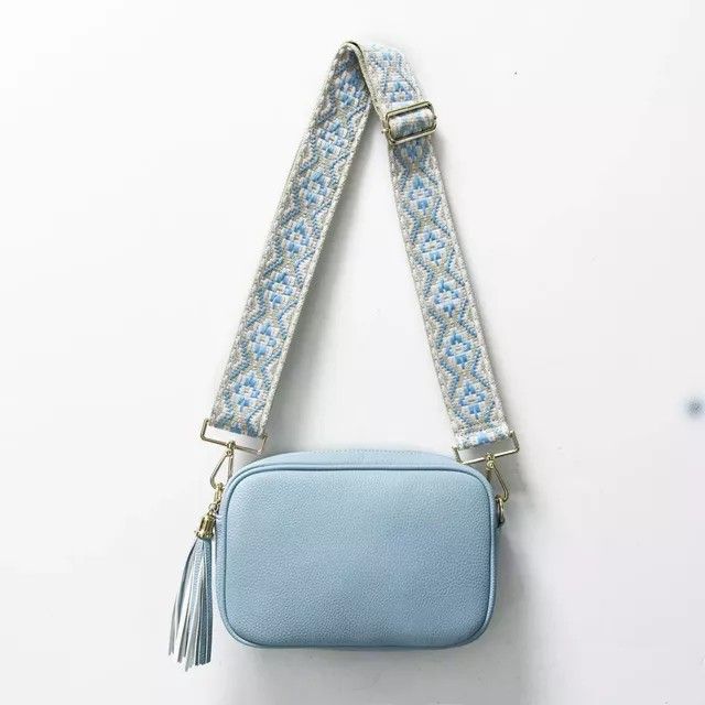 Nova bolsa feminina de couro sólido, bolsa pequena quadrada multiuso para câmera, estilo boêmio_voghion.com