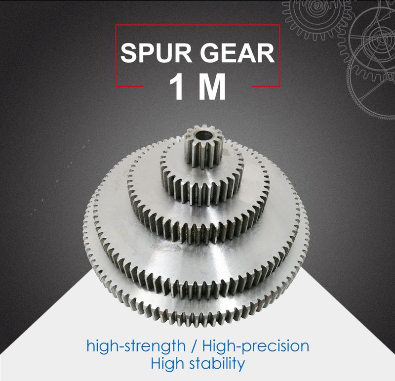 1 Stück Stirnradgetriebe 1M60/61/62/63/64/65/66/67T Grobloch 8mm Rad 45# Kohlenstoffstahl Material Motorgetriebe Gesamthöhe 10mm_voghion.com