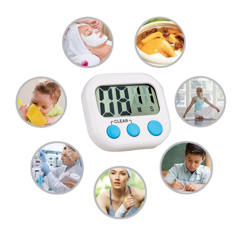 Timer Digital Chronometers For Cooking Egg Study Classroom Kids Countdown Clock Kitchen Gadgets Utensil Accessories Stopwatch_voghion.com