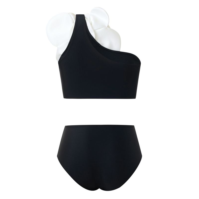 Women's Clothing Printed Swimsuit Suit Retro Belly Covering Chiffon Skirt Swimsuit_voghion.com