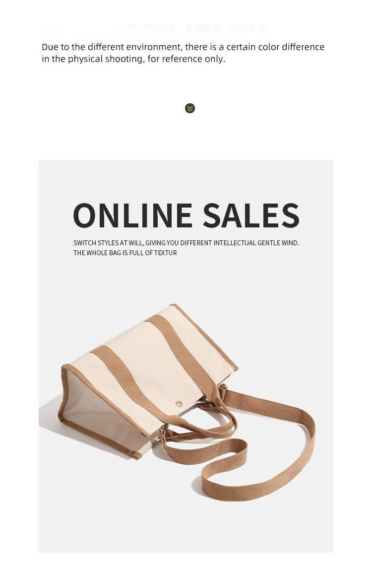 CHARHP&KEJNT Pendeltasche für Mütter, neue Handtasche, große Kapazität, Canvas, einzelne Schultertasche_voghion.com