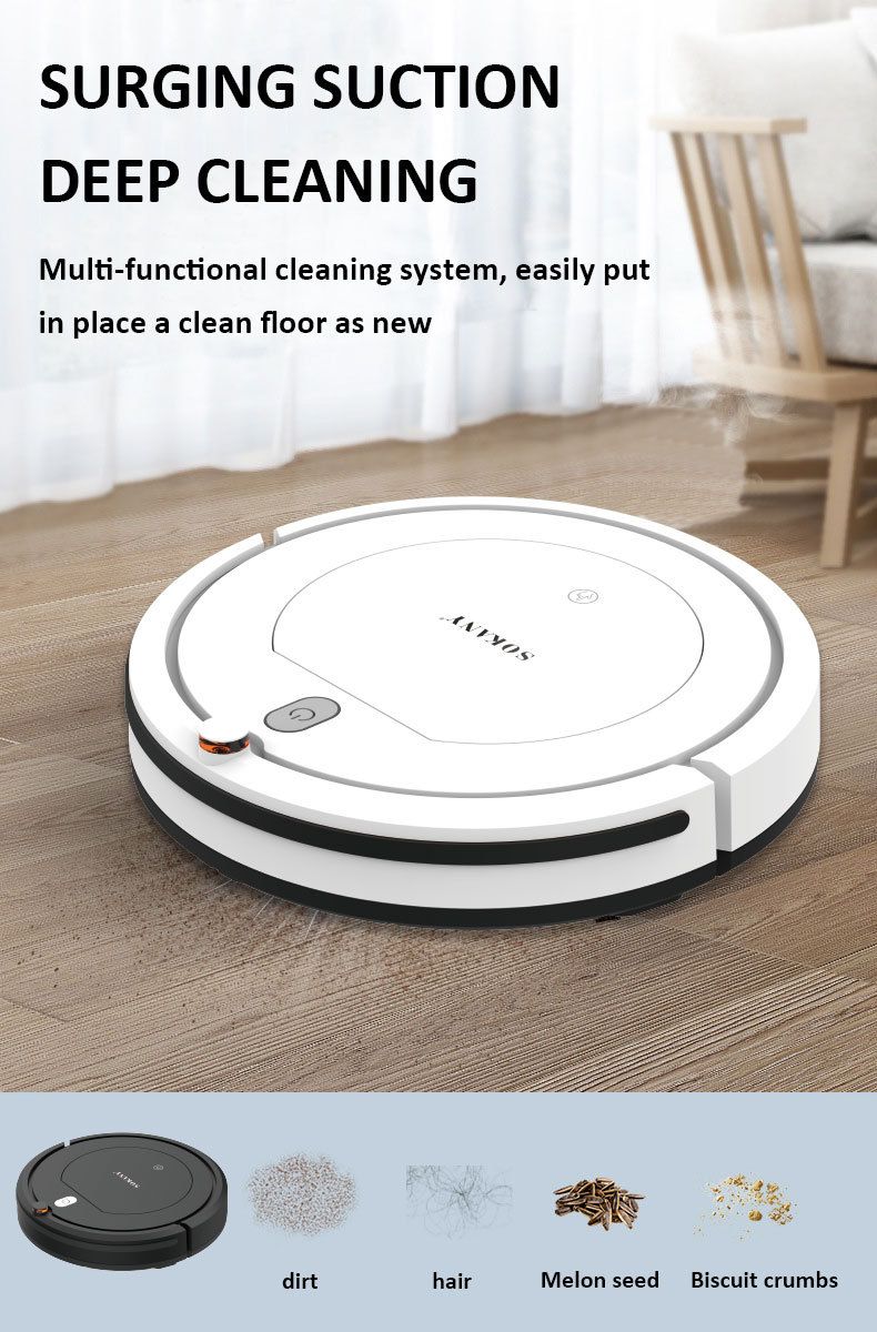 Robot de balayage et de nettoyage automatique trois en un pour la maison_voghion.com