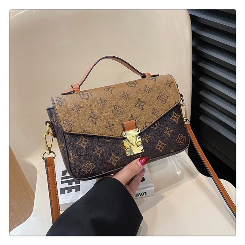 Modetryckt 2023 Nytt mode koreansk stil Enkelaxel Crossbody Handhållen liten fyrkantig väska för kvinnor_voghion.com