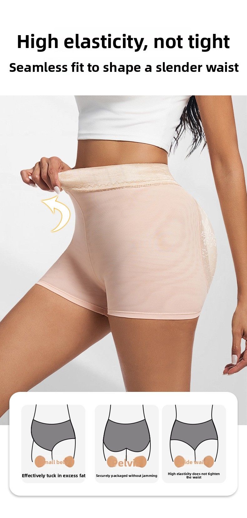 Sollevamento per donne, valorizzazione dei fianchi, biancheria intima imbottita per i glutei, pantaloni modellanti traspiranti in rete per taglie forti, controllo della pancia_voghion.com