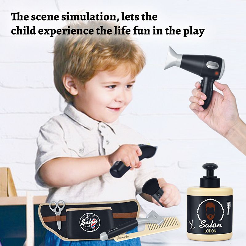 Cross Border Pretend Play Simulatie Haar Knippen Kit Set Speelgoed Kinderen Rollenspel Haar Knippen Mode Kapper_voghion.com