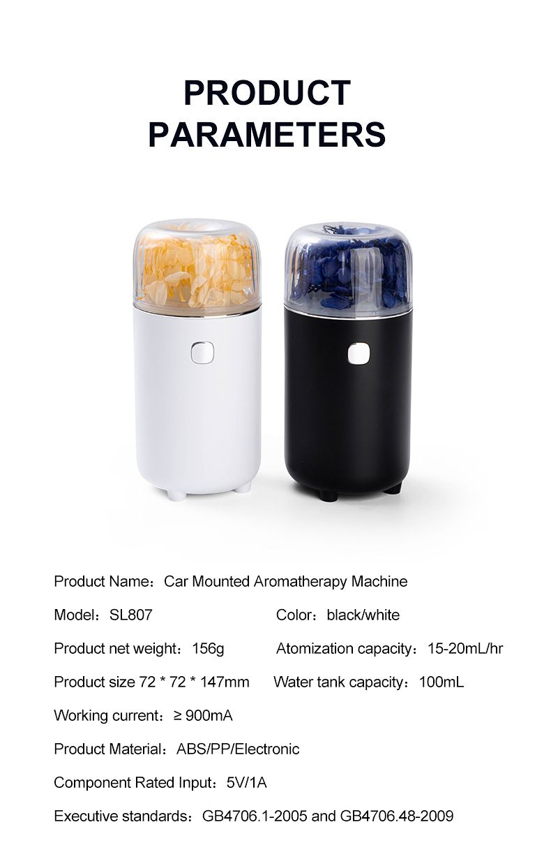Car Ambient Light Humidifier - USB Portable Mini Air Purifier & Aromatherapy Diffuser For Home And Vehicle Use With Colorful LED_voghion.com