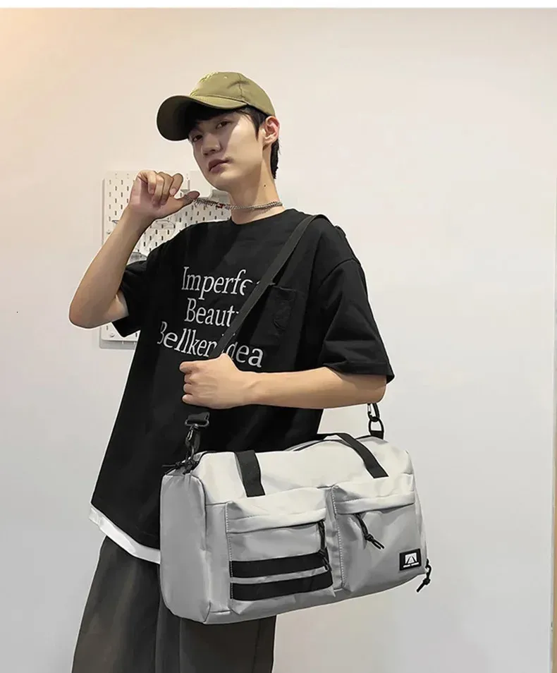 Multifunctional Travel Bag Large Capacity Handbag Short Trip Shoulder Bags Wet Dry Separation Gym Fitness Pack With Shoe_voghion.com