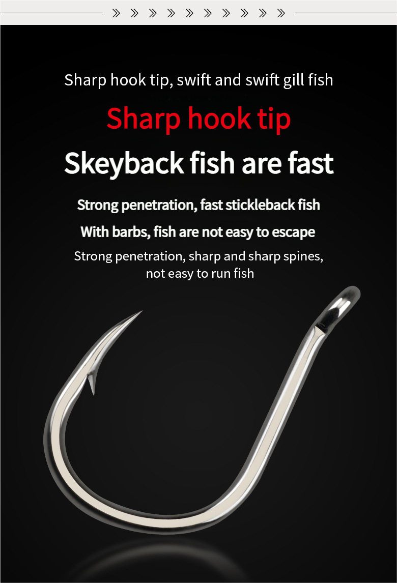 Deep Iron Plate Tin-Plated Anti-Rust Fish Pack Sea With Barbed Eye Hook Reinforced Fishing Gear_voghion.com