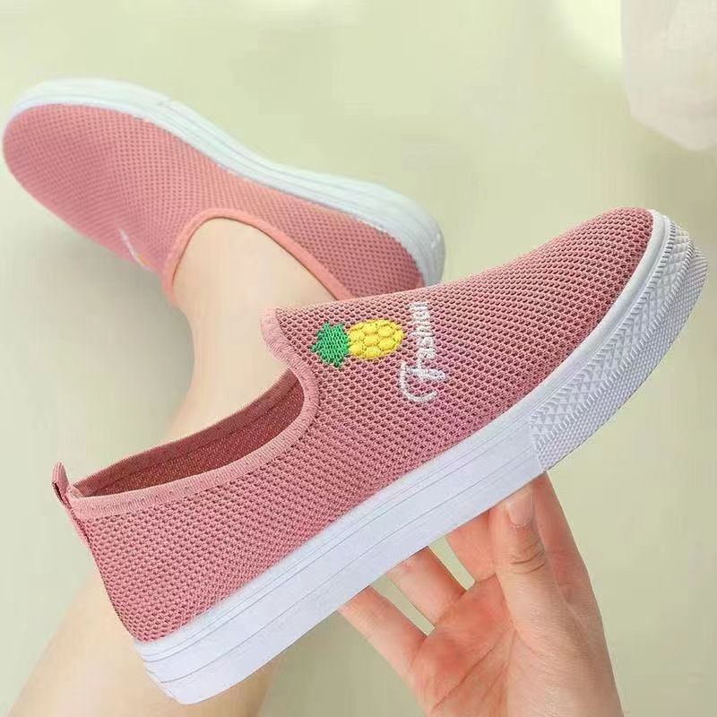 Sporten voor dames in de lente/herfst, casual schoenen met één voet, lage canvas schoenen voor dames, schoenen voor alleenstaanden en ouderen, dagelijks_voghion.com