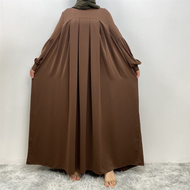 Müslüman Kadınlar İçin Yeni Düz Renk Kimono Abayalar Türkiye Uzun Elbise Bayram Elbiseleri Moda Fas Kaftanlar Kadınlar İçin Ramazan Giyim_voghion.com