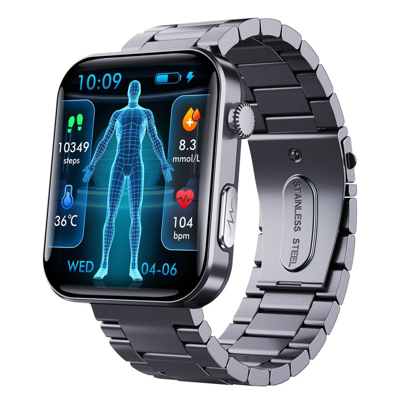 F300 Smart Watch Rate Blood Pressure Measurement ECG Record Heart Health Reminder Multi-Function_voghion.com